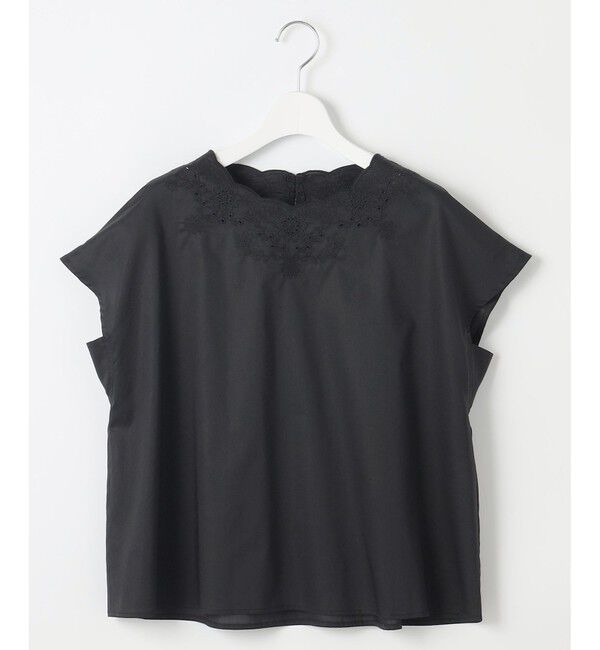 自由区「【WEB限定・接触冷感・洗える】エンブロイダリーローンプルオーバー ブラウス」|シャツ・ブラウス|