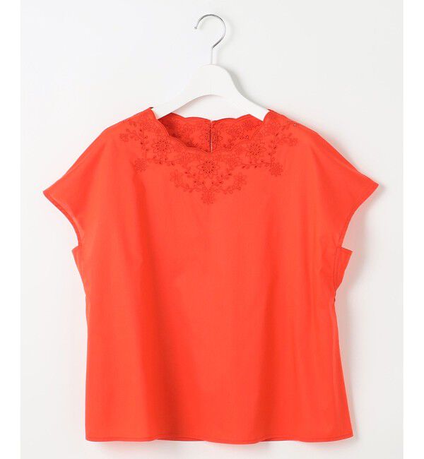 自由区「【WEB限定・接触冷感・洗える】エンブロイダリーローンプルオーバー ブラウス」|シャツ・ブラウス|