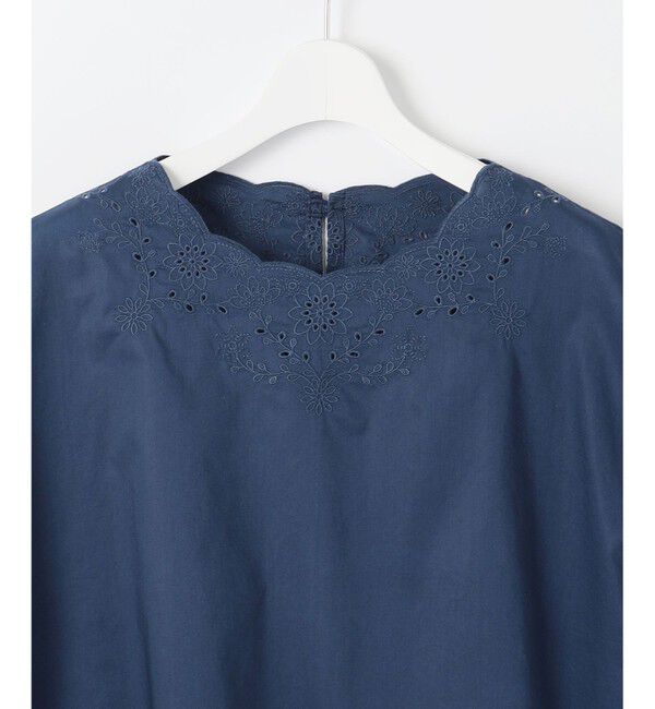 自由区「【WEB限定・接触冷感・洗える】エンブロイダリーローンプルオーバー ブラウス」|シャツ・ブラウス|