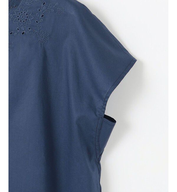 自由区「【WEB限定・接触冷感・洗える】エンブロイダリーローンプルオーバー ブラウス」|シャツ・ブラウス|