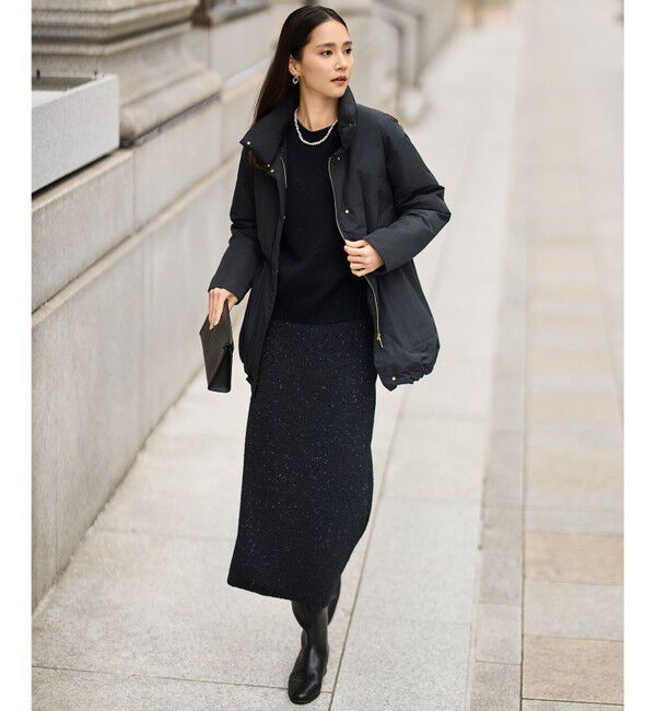 自由区「【カタログ掲載】マイクロタッサーダウンスタンドカラー コート」|ダウン|