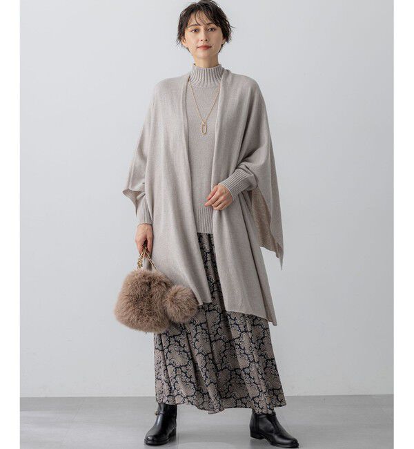 23区「カシミヤブレンド マルチ ケープ」|ストール|
