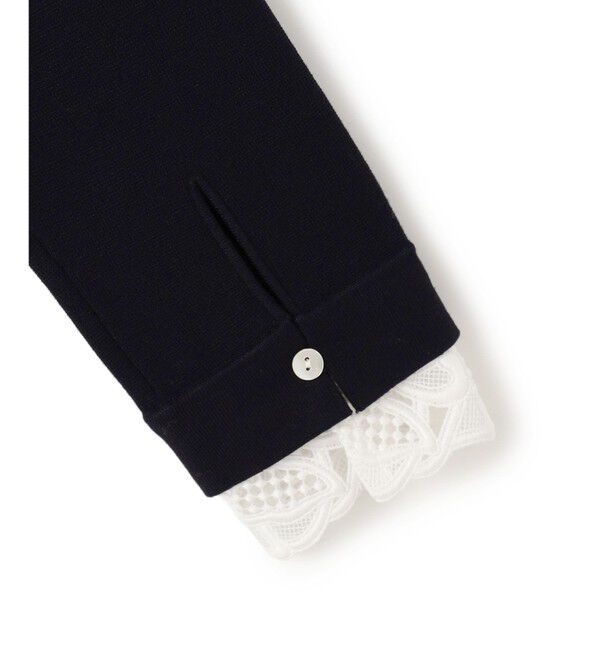 23区「【洗える/吊り干しOK】ヴィスコースストレッチ レース襟 ワンピース」|ワンピース|