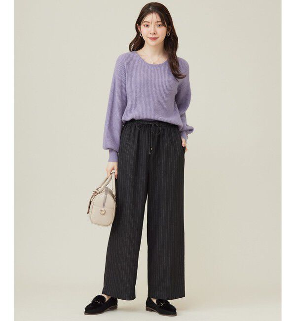 ANY SIS「【洗える】エアリーアンゴラブレンド ニット」|ニット・セーター|