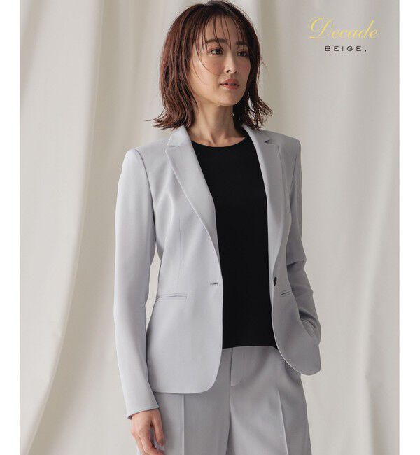 BEIGE,「CINDY / テーラードジャケット」|テーラードジャケット|Ice blue