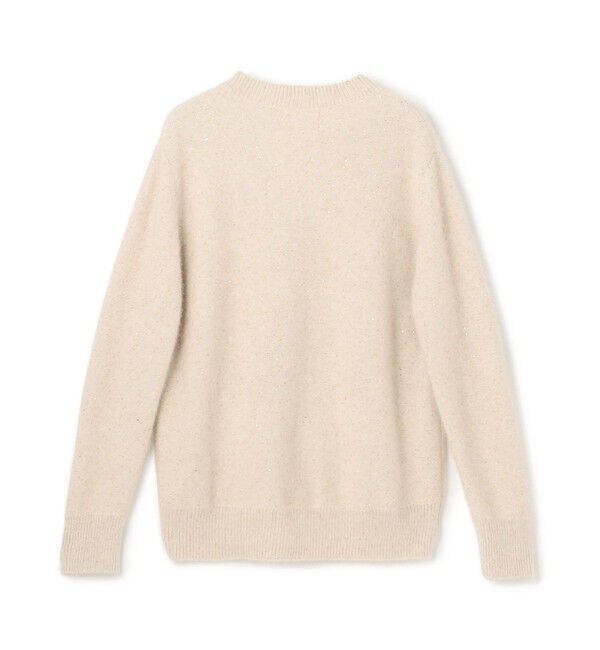 BEIGE,「【Precious掲載】AMARILLO / スパンコールフォックスVネックニット」|ニット・セーター|