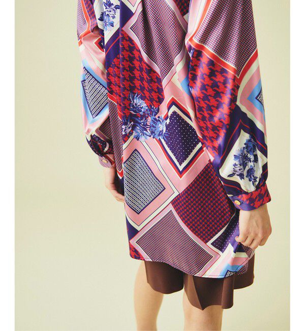 GRACE CONTINENTAL「スカーフプリントチュニックブラウス」|シャツ・ブラウス|