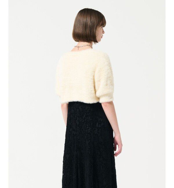 GRACE CONTINENTAL「フェザースリーブニットカーディガン」|カーディガン|