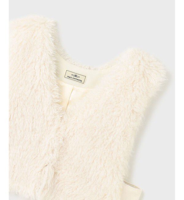 GRACE CONTINENTAL「ショートファーベスト」|ベスト・ジレ|