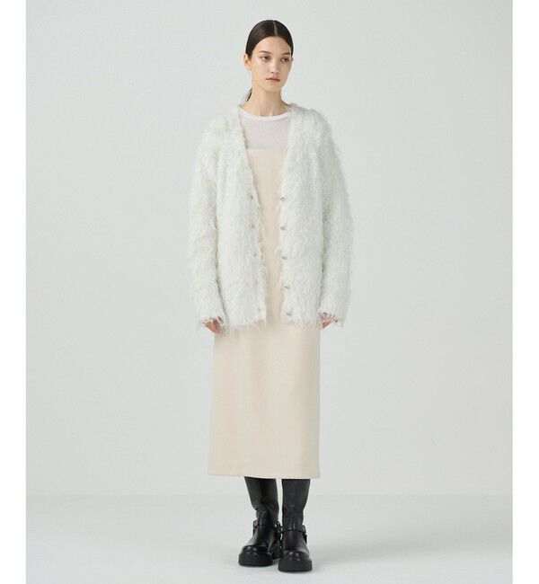 Diagram「シャギーニットカーディガン」|カーディガン|ホワイト