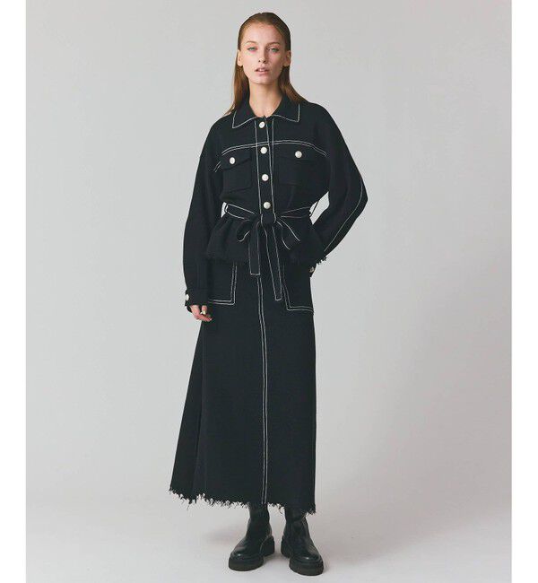 Grace Class「ニットワークジャケット」|ニット・セーター|ブラック