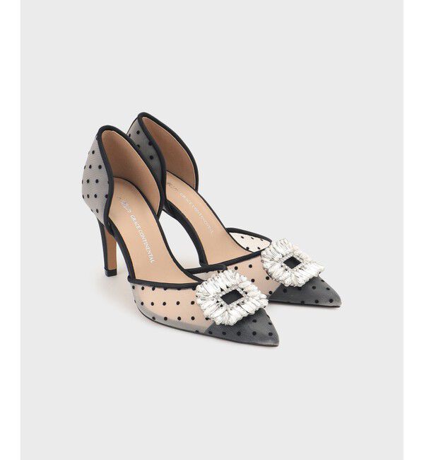  「ビジューパンプス」|パンプス|ベージュ