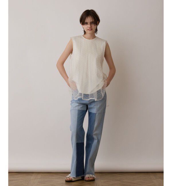 GRACE CONTINENTAL「シアージャガードカットトップ」|シャツ・ブラウス|