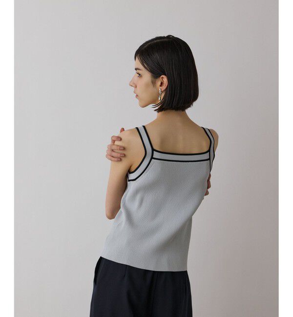 GRACE CONTINENTAL「バイカラーリブニットトップ」|その他|