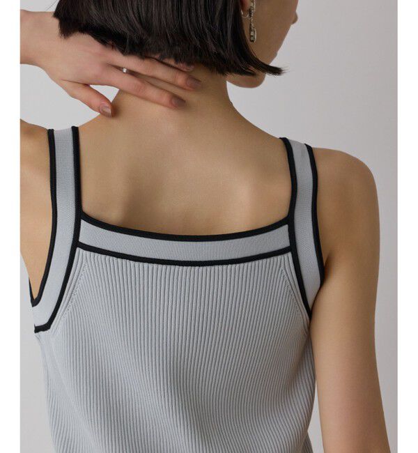 GRACE CONTINENTAL「バイカラーリブニットトップ」|その他|