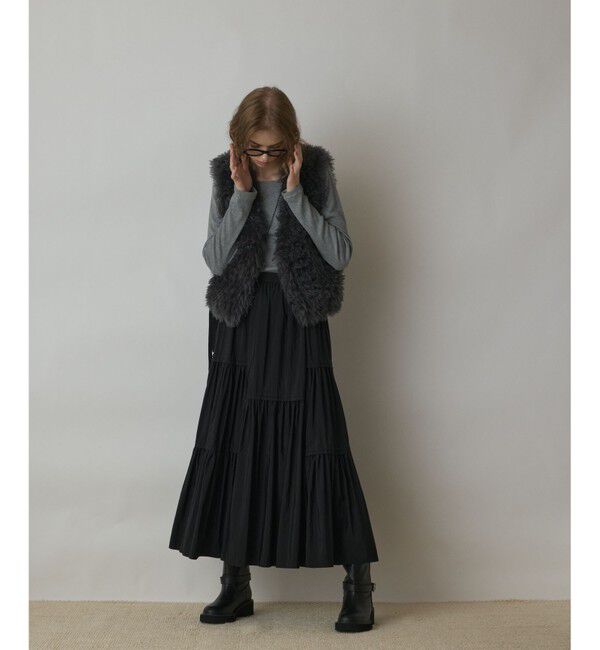 GRACE CONTINENTAL「ティアードロングスカート」|スカート|