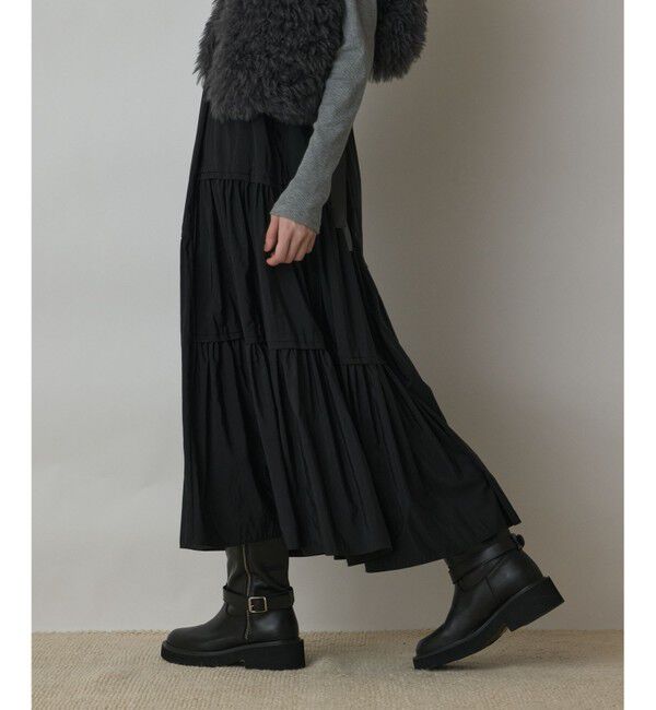GRACE CONTINENTAL「ティアードロングスカート」|スカート|