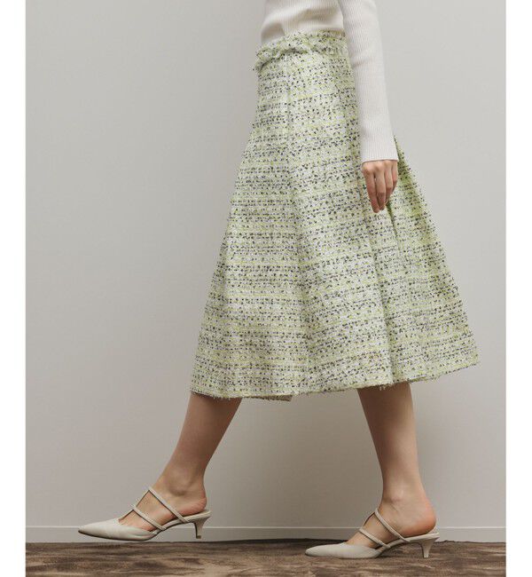 GRACE CONTINENTAL「ミックスツイードスカート」|スカート|