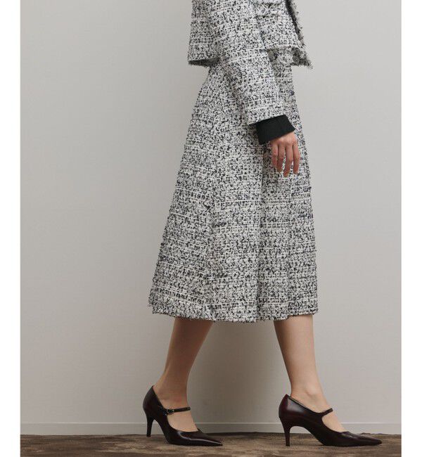 GRACE CONTINENTAL「ミックスツイードスカート」|スカート|