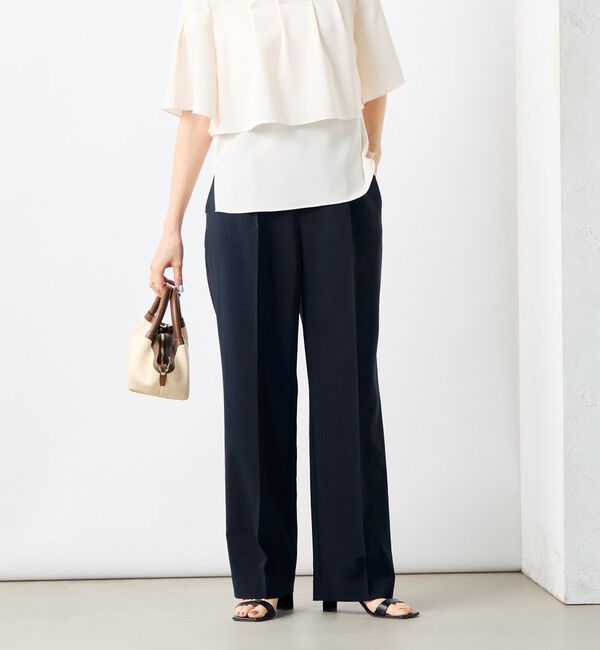 NOLLEY'S「《セットアップ対応》ウォッシャブルドライトロピカルセミワイド美脚パンツ」|その他|