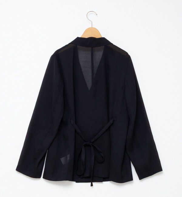NOLLEY'S「ウォッシャブルリネン風シアージャケット」|テーラードジャケット|