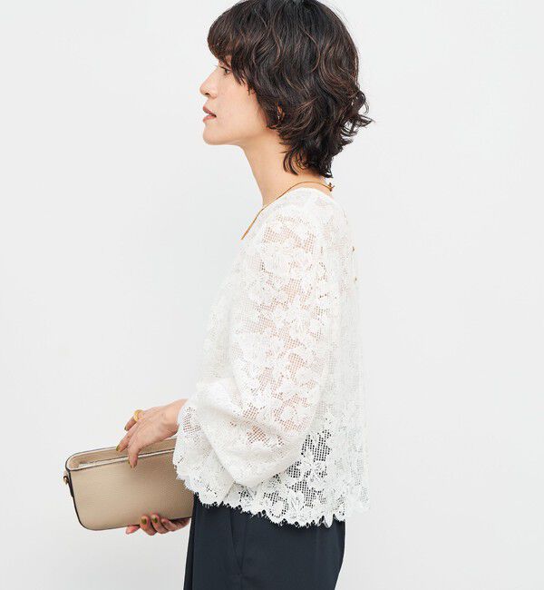 NOLLEY'S「ウォッシャブルレース2WAYブラウス」|シャツ・ブラウス|