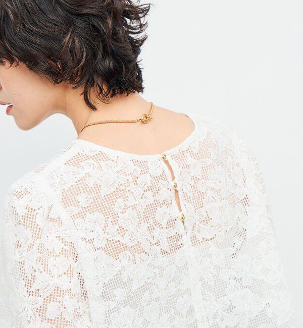 NOLLEY'S「ウォッシャブルレース2WAYブラウス」|シャツ・ブラウス|