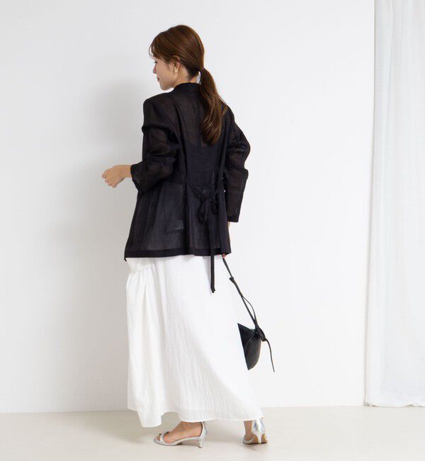 NOLLEY'S「ウォッシャブルシアーラミーダブルジャケット」|テーラードジャケット|