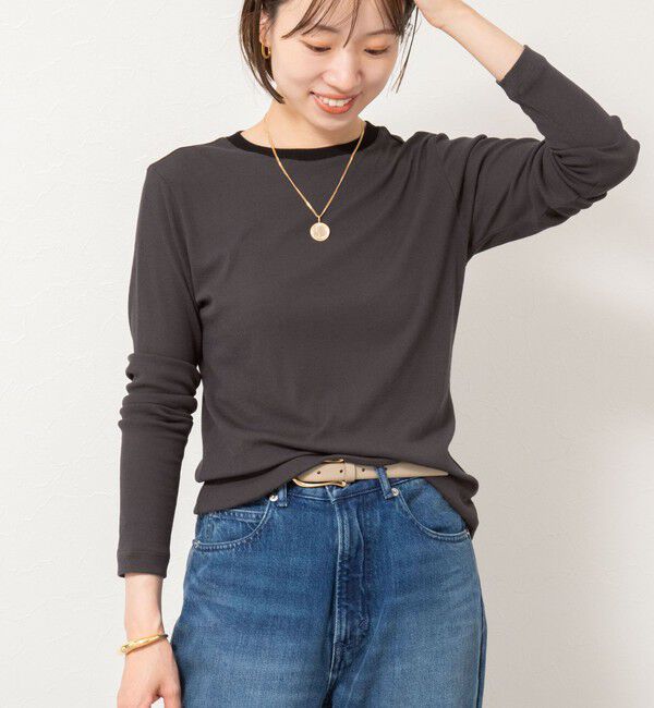 NOLLEY'S sophi「シアー配色トリミングロンT」|Tシャツ・カットソー|