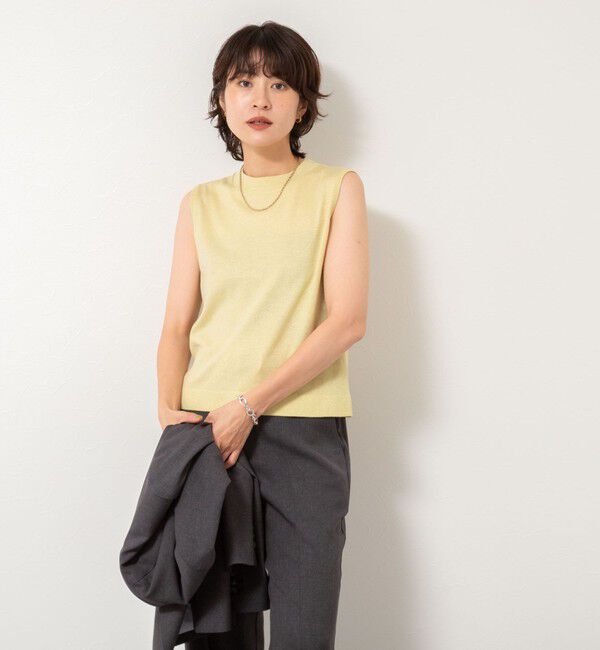 NOLLEY'S sophi「《アンサンブル対応》《手洗い可能》W混ラメハイネックプルオーバーニット」|ニット・セーター|