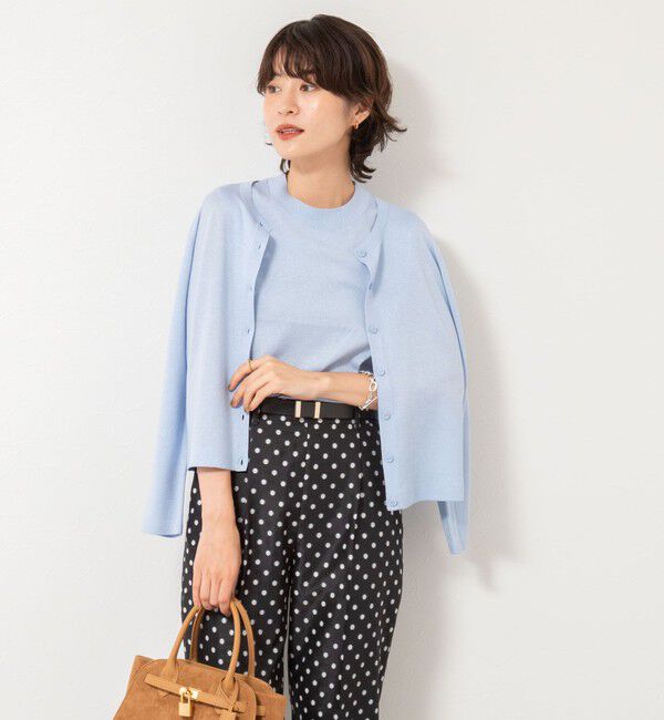 NOLLEY'S sophi「《アンサンブル対応》《手洗い可能》W混ラメハイネックプルオーバーニット」|ニット・セーター|