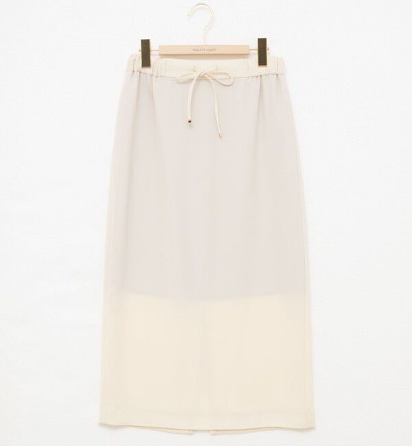 NOLLEY'S sophi「《セットアップ対応》ウォッシャブルダブルサテンイージースカート」|タイト|