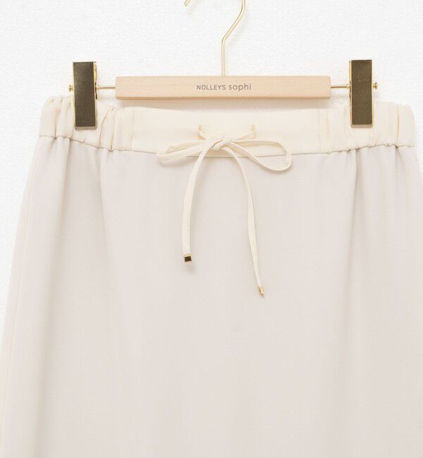 NOLLEY'S sophi「《セットアップ対応》ウォッシャブルダブルサテンイージースカート」|タイト|