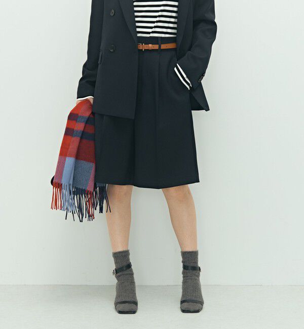 NOLLEY'S「《セットアップ対応》ウォッシャブルウール調ストレッチハーフパンツ」|その他|