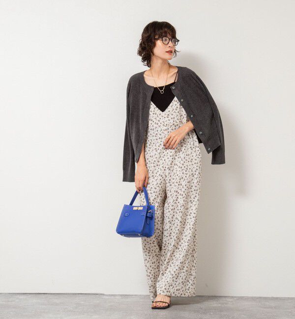 Rie Miller「《手洗い可能》《アンサンブル対応》モールヤーンクルーネックカーディガン」|カーディガン|