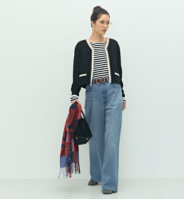 NOLLEY'S「チェーンブレードVネックカーディガン」|カーディガン|