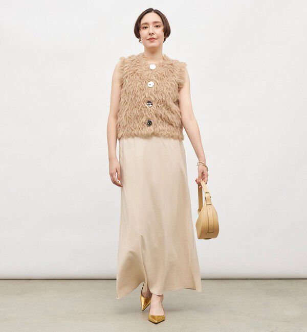 NOLLEY'S sophi「《セットアップ対応》ウォッシャブルフィブリルサテンナロースカート」|スカート|