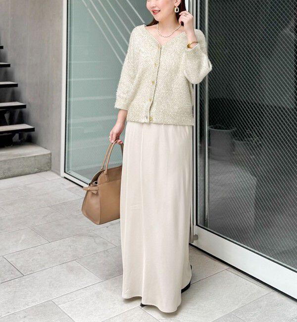 NOLLEY'S sophi「《セットアップ対応》ウォッシャブルフィブリルサテンナロースカート」|スカート|