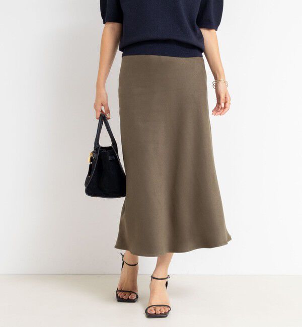NOLLEY'S sophi「ウォッシャブルフェイクスエードバイヤスフレアスカート」|フレア|