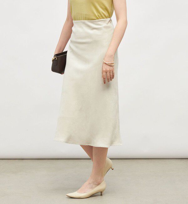 NOLLEY'S sophi「ウォッシャブルフェイクスエードバイヤスフレアスカート」|フレア|