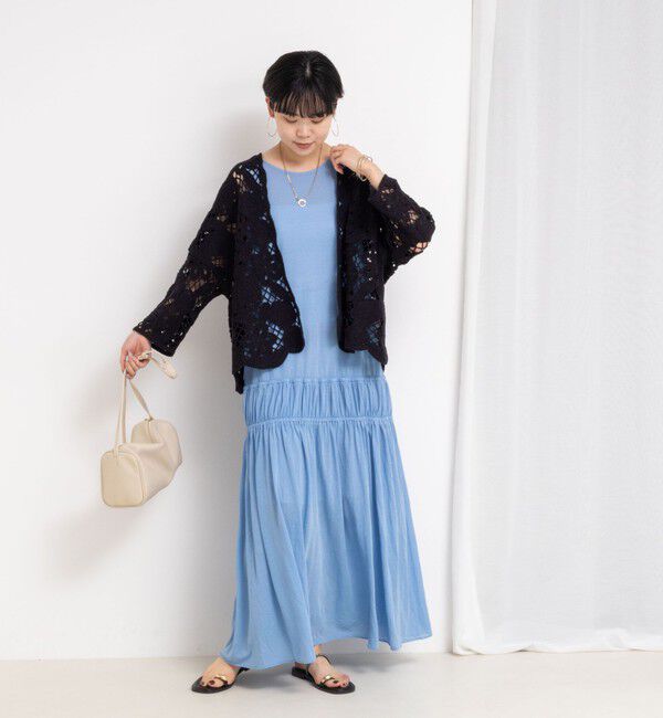 Rie Miller「顔料染マキシ丈ワンピース」|ワンピース|