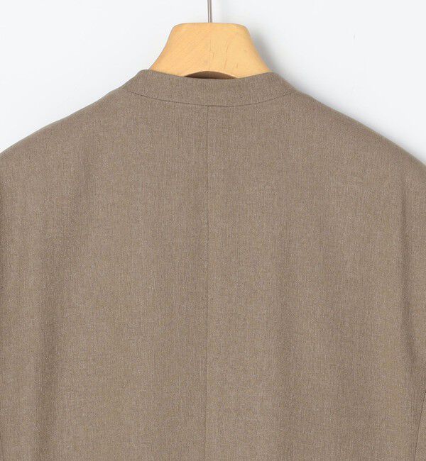 NOLLEY'S sophi「【WEB STAFF守屋☆別注】《セットアップ対応》ウォッシャブルソフトシャンブレーノーカラージャケット」|ノーカラージャケット|