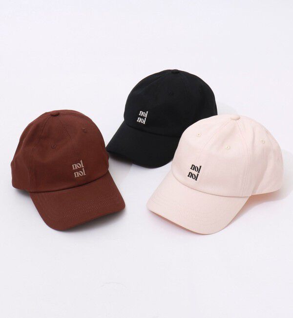 NOLLEY'S「【nolnol/ノルノル】ロゴ刺繍キャップ」|キャップ・キャスケット|