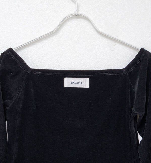 MAQWEL「【MAQWEL/マクウェル】ウォッシャブルベロアレイヤードトップス」|Tシャツ・カットソー|