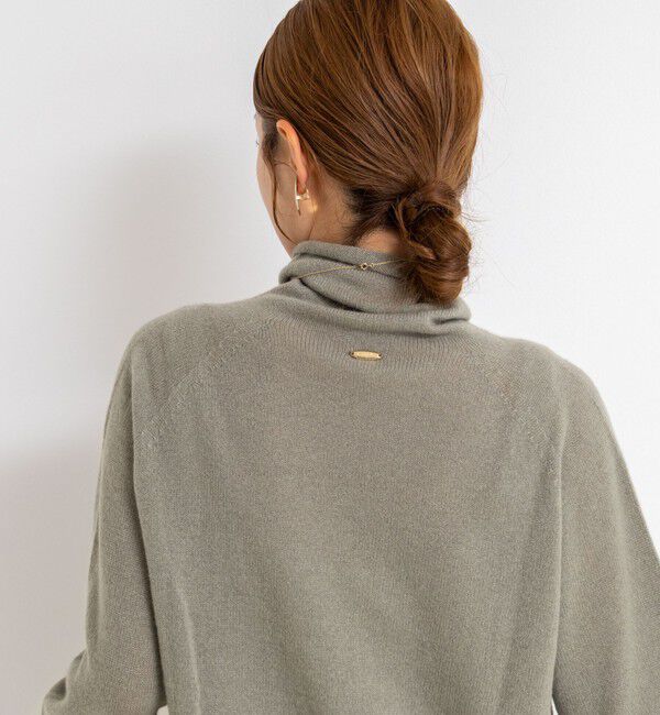 Rie Miller「【WEB&一部店舗限定】PUREカシミヤタートルネックニット」|ニット・セーター|