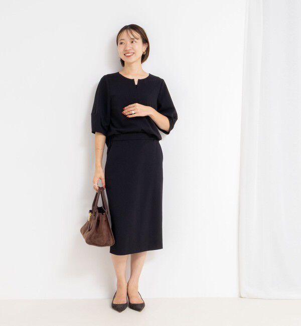 NOLLEY'S sophi「《セットアップ対応》ウォッシャブルカットジョーゼットタイトスカート」|タイト|