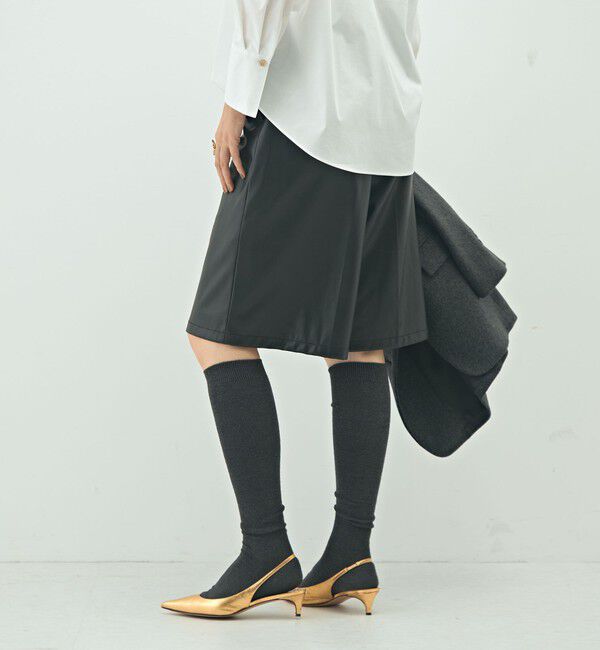 NOLLEY'S sophi「《セットアップ対応》ウォッシャブルフェイクレザーハーフパンツ」|その他|