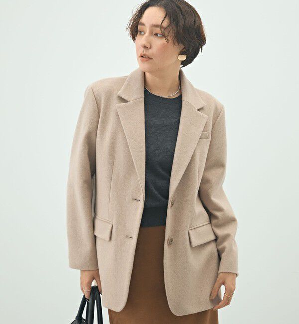 NOLLEY'S sophi「ショートビーバーテーラードジャケット」|テーラードジャケット|