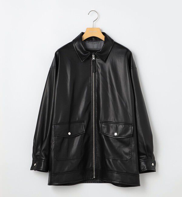 NOLLEY'S sophi「《セットアップ対応》ウォッシャブルフェイクレザーブルゾン」|ブルゾン・スタジャン|
