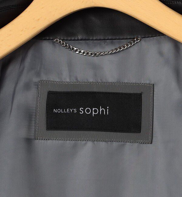 NOLLEY'S sophi「《セットアップ対応》ウォッシャブルフェイクレザーブルゾン」|ブルゾン・スタジャン|
